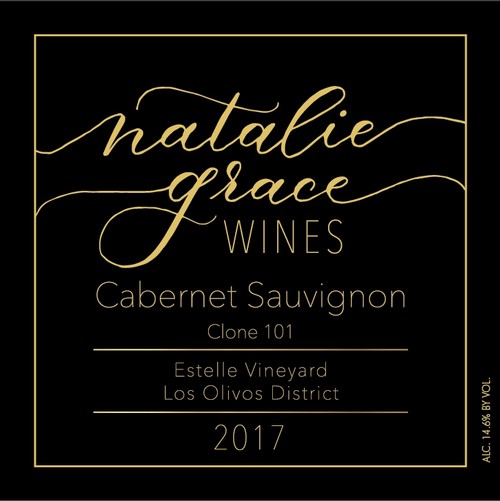 2017 Cabernet Sauvignon clone 101 - Natalie Grace Wines, Estelle Vineyard, Los Olivos District
