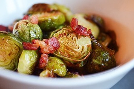 Bacon-Roasted Brussels Sprouts