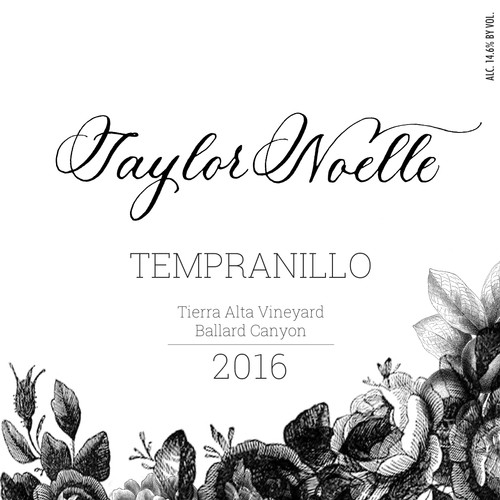 2016 Tempranillo - Taylor Noelle Wines, Tierra Alta Vineyard, Ballard Cyn
