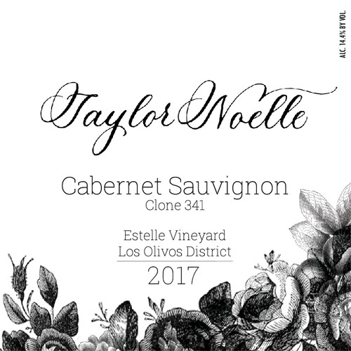 2017 Cabernet Sauvignon clone 341 - Taylor Noelle Wines, Estelle Vineyard, Los Olivos District