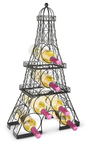 Seal Beach Winery Products Eiffel Tower 3 Piece Wine Rack