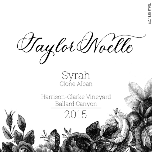 2015 Syrah Clone Alban Harrison Clarke Vineyard Los Olivos Di