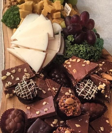 Dessert Plate Cheese and Chocolate