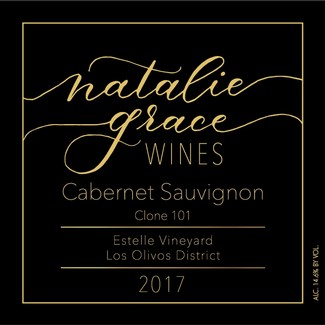 2017 Cabernet Sauvignon-Clone 101, NGW, Estelle Vineyard, Los Olivos District